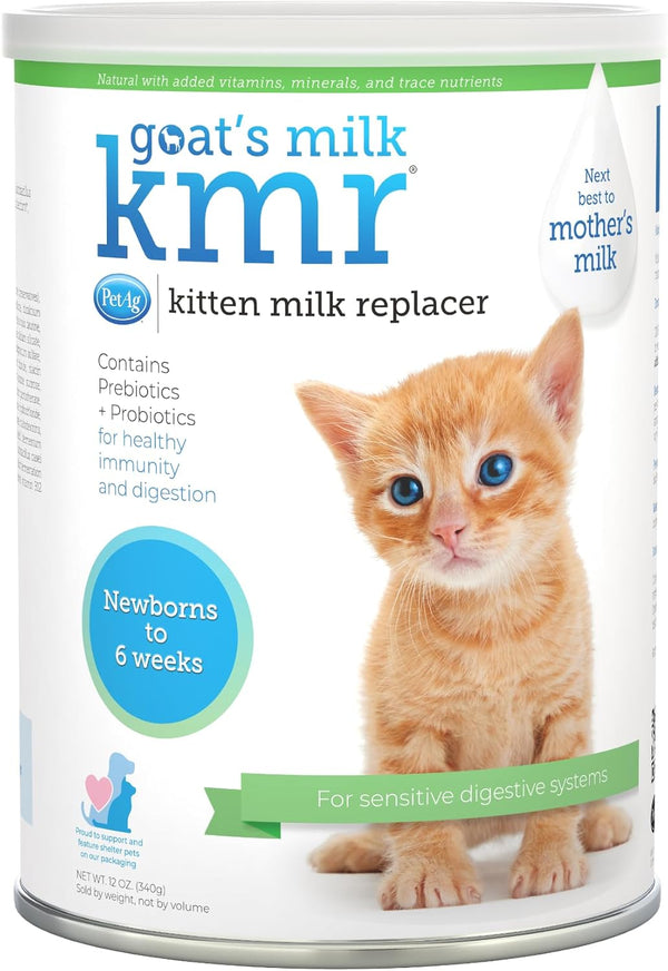 PetAg Goats Milk KMR Kitten Milk Replacer Powder - 12 oz -