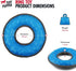 SuperChewy Tough Floating Dog Water Toy Strong Natural Rubber | Great Dog Fetch Toy | Pool Swimming Toy for Puppy| Durable Training Toy for Non-Aggressive Chewers