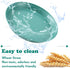 Gerrii 6 Pieces Shallow Cat Food Dish - Lightweight 6 Inch Wheat Straw Bowls for Small Cats