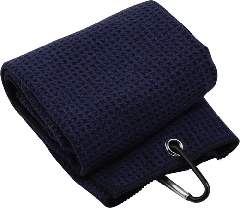 JXGZSO Dad Golf Towel, Embroidered Golf Gift with Clip - Papa Dark Blue