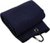 JXGZSO Dad Golf Towel, Embroidered Gift with Clip, Dark Blue