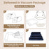 EHEYCIGA XL Memory Foam Dog Bed, Orthopedic Waterproof Egg Crate Couch Bed, Washable Cover, Navy