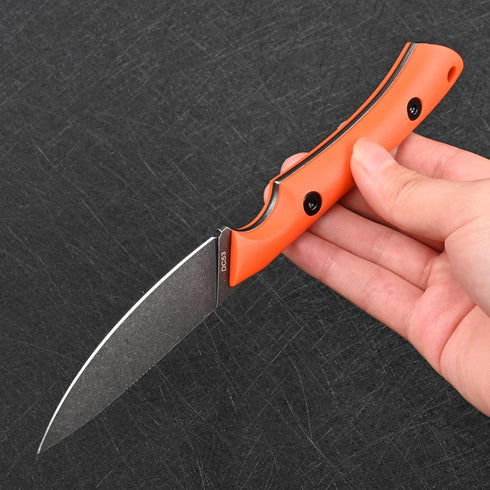 Knives DC53 Steel Tactical Fixed Blade Knife, Kydex Sheath for Men, EDC Outdoor Camping Survival Hunting, Black+G10