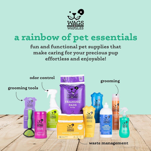 Wags & Wiggles 12 Oz Relieve Dog Anti-Itch Spray, Kiwi Scent - Waterless Dry Shampoo for Dogs With Dry, Itchy