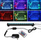 9.05 Inch Submersible Aquarium Light, Fish Tank Light with Air Bubble Hole, RGB Color Changing Remote Control