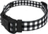 Country Brook Petz Deluxe Black & White Buffalo Plaid Dog Collar, Made in The U.S.A., Extra Small
