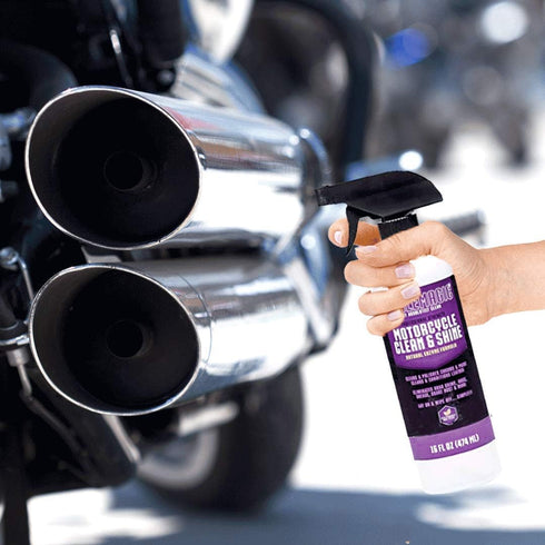 (16oz 2pack 25%)) CycleMagic Motorcycle Clean and Shine Motorcycle Cleaner & Conditioner, Chrome Cleaner, Leather