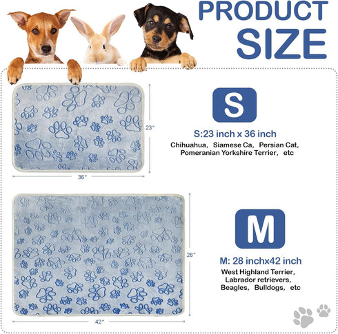 2 Pack 23"x 36" Qeils Reusable Puppy Pads, Washable Pee Pads for Dogs, Non Slip Wee Wee pad, Absorbent and Leakproof