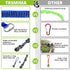 Dog Hanging Bungee Tug Toy - Interactive Tether Tug-of-War for Small to Large Dogs - Outdoor Tree Tugger with Ropes