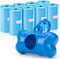 Depets Dog Poop Bag, Extra Thick Leak-Proof Waste Bags with Dispenser, 11.8 × 8.7 in, Blue, 160 Count