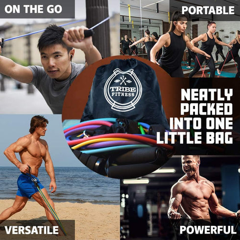 Resistance Bands Set for Men and Women, Exercise & Workout Bands for Leg & Bicep Work, Physical Therapy