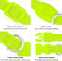 Candofly Light Up Dog Collar - LED Rechargeable Dog Collar, Glowing Puppy Collar for Night Walking, X-Small, Neon Green