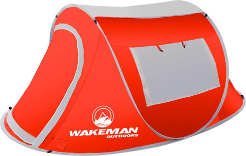 Pop-up Tent 2 Person Collection - Water Resistant Barrel Style Tent for Camping with Rain Fly and Carry Bag