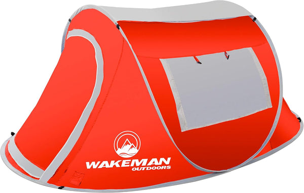 Pop-up Tent 2 Person Collection - Water Resistant Barrel Style Tent for Camping with Rain Fly and Carry Bag