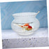 Kisangel aquarium tank ornaments Accessories Betta tank goldfish bowl desktop decorative aquarium tank transparent betta tank plastic betta tank Ornamental tank betta fish supplies