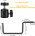 Trail Camera Mount, 4 Pack Tracking Camera Bracket, 360° Rotatable Interface for Hunting, 1/4" x 20 Screw, Can Carry 5KG