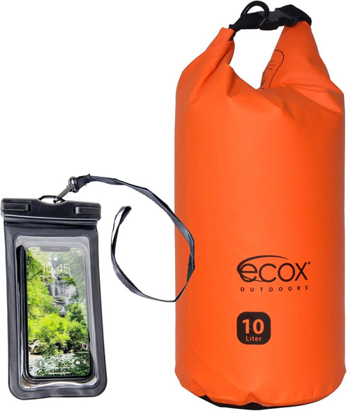 Outdoors Waterproof Dry Bag for Outdoor Activities, High Grade 500D PVC Construction Includes Waterproof Phone Case and