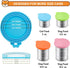 2 Pack Pet Food Can Lids, Silicone Food Can Covers for Dog and Cat, BPA Free/Food Safe/Universal, Green/Blue