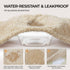 Luciphia Waterproof Dog Blanket, Soft Sherpa Calming Thick Blankets, Leakproof Cozy Pet Puppy Blanket for Medium Large