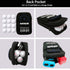 Golf Ball Bag Pouch with Front Tee Holder, Detachable Clip for 12-15 Balls, Zipper Pockets