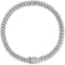 Dog Chain Silver Cuban Collars, Walking Metal Choke Collar with Secure Buckle, 24inch for Small Medium Large Dogs