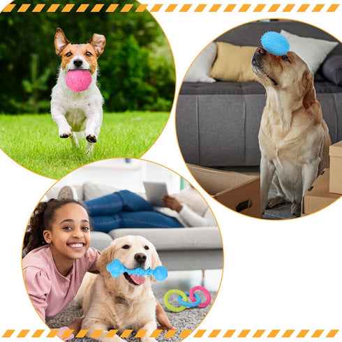 Jenaai 50 Pack Puppy Chew Toys for Teething, Soft Interactive Dog Toys, Assorted Styles for Small Dogs Anxiety Relief