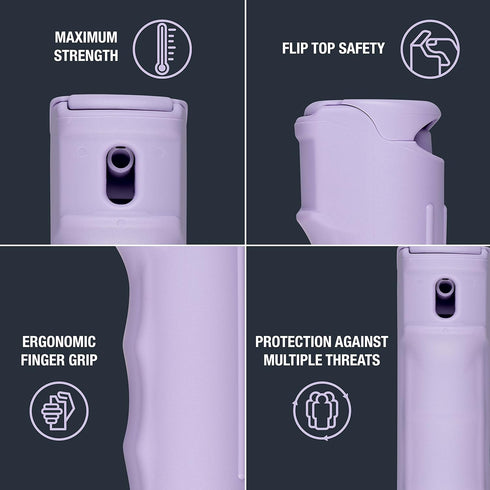 SABRE Pepper Spray, 0.54 fl oz - Maximum Police Strength OC Spray, Key Ring for Easy Carry, Fast Access