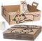 Gxsdj 9PCS Disposable Litter Boxes for Cats,Foldable Cardboard Cat Litter Box with Scoops,Portable