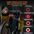 3-in-1 105dB IP65 NUNET Brake Light Bike Locator GPS AirTag Anti-Theft Smart Tail Light with Tracker, Alarm, Hidden
