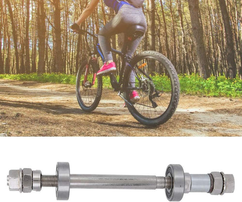 Wheel Hub Axle, Metal Quick Release Skewer for Bike Repair, Front Rear Solid Shaft Lever