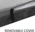 EMPSIGN Stylish Dog Bed Mat, Reversible Dog Crate Pad with Waterproof Linings, Removable Machine Washable Cover, Grey,