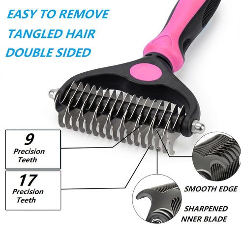 Store 4PCS PETIMP Self Cleaning Slicker Brush, Pet Grooming Rake, Bath Brush & Massage Brush for Short/Long Haired