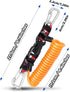 Scuba Retractable Lanyard with Quick-Release Buckle, Stainless Steel Double-Clips and Spiral Core Anti-Lost