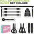 Pilates Bar Kit with Resistance Bands, Multifunctional Heavy-Duty Bar for Women & Men, Home Equipment for Workouts