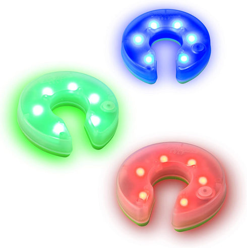 GoSports 3 Pack Light Up Golf Hole Lights - Great for Low Light Golf Play, Putting Practice, Chipping Practice and More