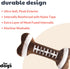 Huxley & Kent for Dogs | Football Bone (Large) | Power Plush Toy with Squeaker, Cute Dog Gift