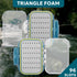SF Small Waterproof Fly Box, Double Sided Floating Fly Fishing Case Storage for Nymph Wet Dry Flies, Easy Grip Foam