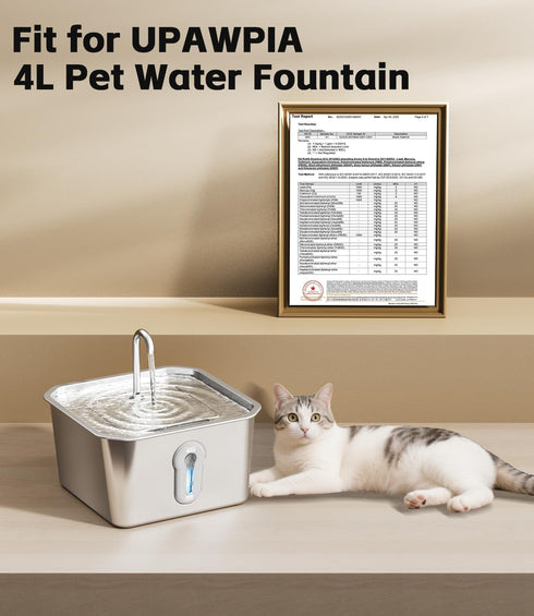 12 Packs 4L 8 4 Cat Water Fountain Filter Replacement for UPAWPIA Pet Water Foutain Filters & Sponges Water Filter
