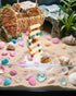 Aiqriwv Hermit Crab Hideout with Natural Wood Ladder - Aquarium Climbing Bridge Ramp for Small Animals - Habitat