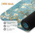 Leopard Skin Blue Animal Yoga Mat - Eco Friendly Non Slip Fitness Exercise Mat 70.8x26inc