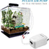 PULACO Dual Outlet Aquarium Air Pump, Quiet Oxygen Pump with Accessories for 10 to 100 Gallon Tanks