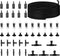 32.8 feet Aquarium Airline Tubing Hose, 10 Air Stones and Check Valves for Fish Tank