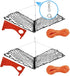 Feleolibe Foldable Crab Trap Castable Crabjaw with Crab Gauge and Bait Clip for