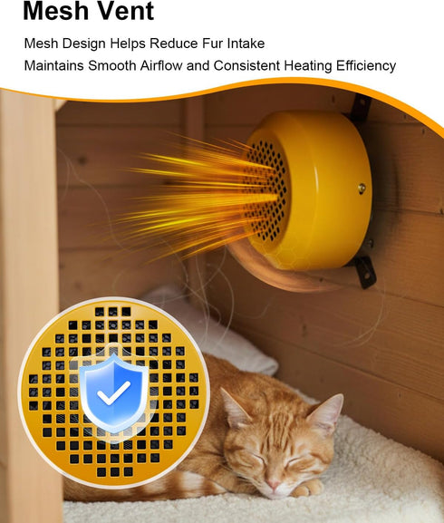 DYVBXS 400W/800W 9.8ft Dog House Heater with Adjustable Power, Pet Warmer for Kennels Chicken Coops Rabbit Hutches