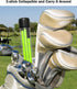Rhino Valley Golf Alignment Sticks - Collapsible Practice Rods for Aiming & Swing Training