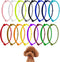 16pcs Puppy ID Collars - Soft Polyester Adjustable Whelping Collars for Newborn Puppies, Multicoloured