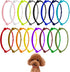 16pcs Puppy ID Collars - Soft Polyester Adjustable Whelping Collars for Newborn Puppies, Multicoloured