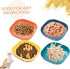 Cat Food Bowl Set, 6 inch Wide Shallow Bowls for Relief Whisker Fatigue, Flat Pet Feeding Dish for Cats (4PCS)