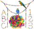200-Piece Rainbow Plastic Chain Links & Toys, Interlocking C-Clip Bird Cage Accessories for Parakeets, Small Pets