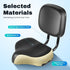 Bicycle Saddle, Wide Comfort Electric Tricycle Bike Bicycle Saddle Seat Pad with Back Rest,Adjustable Height,High